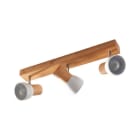 BRUMBERG - ELTASSO Anbaul., weiss matt mit Holzgeh. & Metallschirm, 3xE14, 10