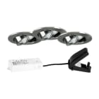 BRUMBERG - BB03 Einbaustr.set 3er rund, nickel matt 230V 6W 3000K 38°