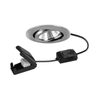 BRUMBERG - BB03 LED-Einbaustr. 230V 6W 3000K chr.gl rund ABOX