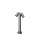BRUMBERG - LUZON GU10-Pollerleuchte 2x8W IP65 strgra 450mm