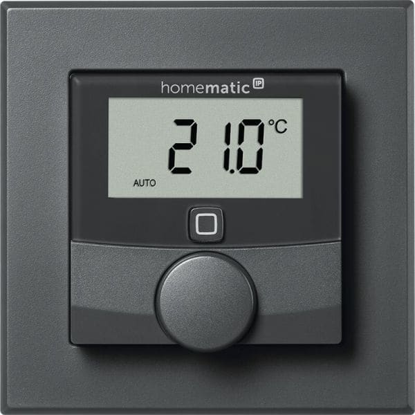 EQ3 - Wandthermostat mit Feuchtigkeit anthrazit für 55x55 Rahmen
