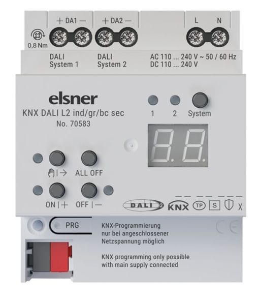 ELSNER - KNX DALI Gateway RGBW 2-fach REG