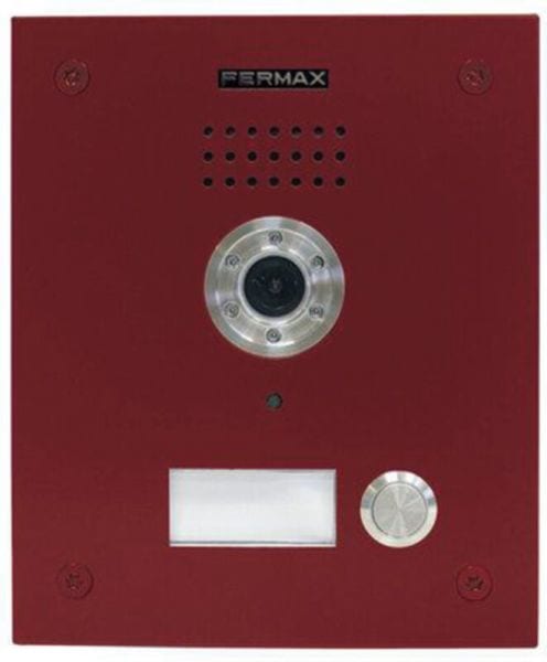 FERMAX - MARINE SIP Video Türstation 1 Ruftaste Edelstahl Rot RAL3020, ST1