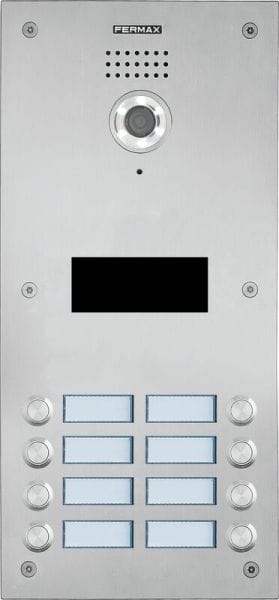 FERMAX - MARINE DIAL DUOX+ Videotürstation 8 RT, Plexi schwarz, Edelstahl,