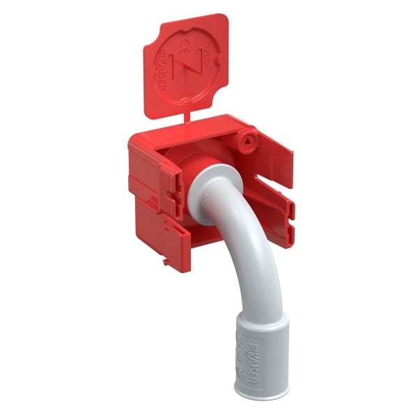 KAISER - Betonbau, B2 Wand-Decken-Übergang 90° für Ø 20 mm-Rohre, Magnetaufnahme 2-tlg
