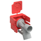 KAISER - Betonbau, B2 Wand-und Deckenkrümmer 30°, für Ø 25 mm Rohre, Magnetaufnahme 2-tlg