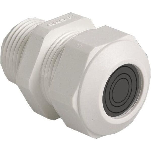 AGRO - Kabelv. PROGRESS GFK M25 multiLAYER weiss, Kabelklemmbereich 6-20,5mm