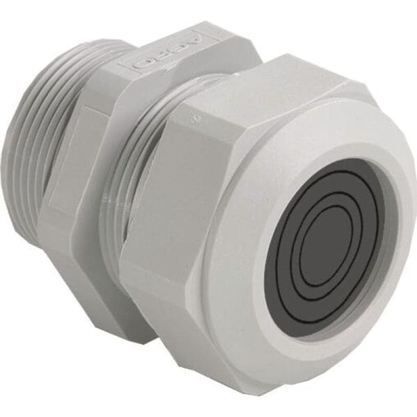 AGRO - Kabelv. PROGRESS GFK M32 multiLAYER hellgrau, Kabelklemmbereich 10-25,5mm