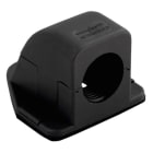 AGRO - Flanschwinkel Kunststoff M50x1.5 mm, Schwarz BxHxT = 101x116x76 mm