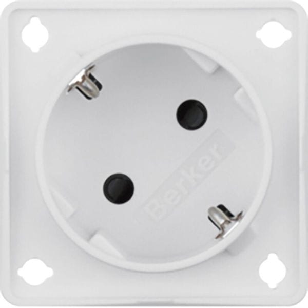 BERKER - INTEGRO SSD Schneidklemmen Erhbs. Snap IN 1mm, 45°, polarweiß matt