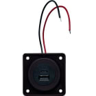 BERKER - Integro USB Ladesteckdose A-C 2fach, 12 V, braun