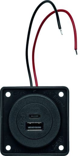 BERKER - Integro USB Ladesteckdose A-C 2fach, 12 V, anthrazit