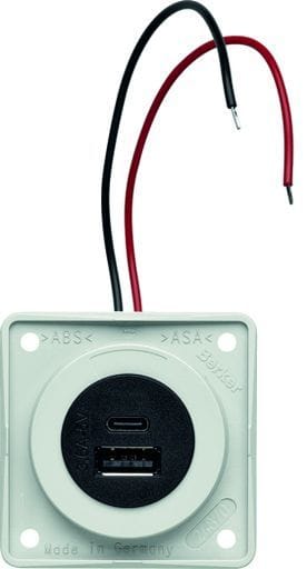 BERKER - Integro USB Ladesteckd. A-C QC/PD 2fach, 12 V, polarweiß