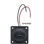 BERKER - Integro USB Ladesteckd. A-C QC/PD 2fach, 12 V, braun