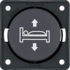 BERKER - INTEGRO Flow/Pure Pol-Wende Taster Aufdr. Betten, anthrazit matt