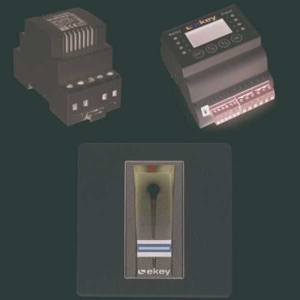 EKEY - EKEY home 1 Set UP Fingerscanner weiss REG- Steuereinheit 1 Relais 99Finger