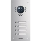 ELCOM - TVG-4/1 Türstation f Kamera-Türlautsprecher 4/1 Rund-Taster UP Edelst. matt ESTA