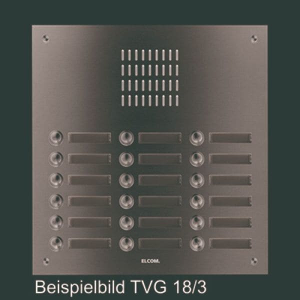 ELCOM - TVG-18/3 Türstation für Türlautsprecher 18/3 Rund-Taster UP Edelstahl ESTA