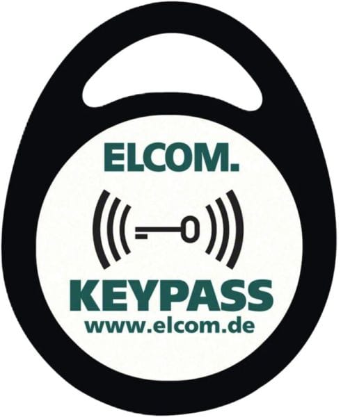 ELCOM - KPA-010 Transponder Schlüsselanhänger 10 Stück schwarz