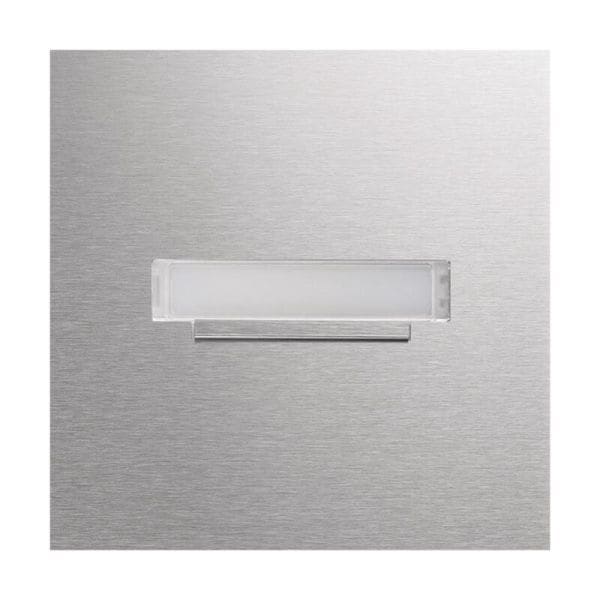 ELCOM - SZM-110 Zentra-Taster Modul mit LED-Namensschild 1/1 EB Edelstahl matt MODESTA