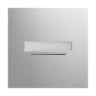 ELCOM - SZM-110 Zentra-Taster Modul mit LED-Namensschild 1/1 EB Edelstahl matt MODESTA