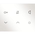 ELCOM - Innenstation Audio AP 2Draht polarweiß glänzend TOUCH