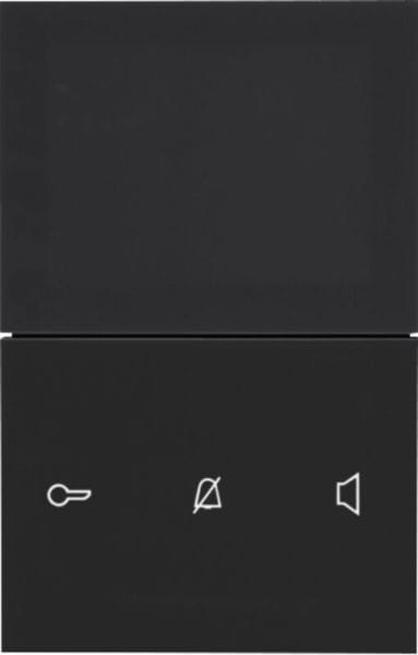 ELCOM - Innenstation Video AP 2Draht Komfort, schwarz glänzend, TOUCH