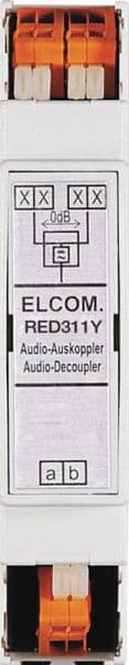 ELCOM - Audio-Auskoppler REG 2D-Video lichtgrau