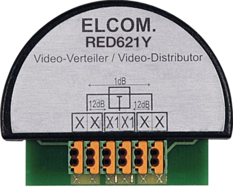 ELCOM - Verteiler/Abzweiger 1 fach UP 2Draht schwarz