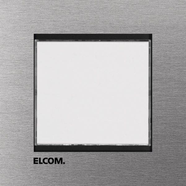 ELCOM - Ruftaster Modul 1/1 mit LED- Namensschild EB 2Draht MODESTA