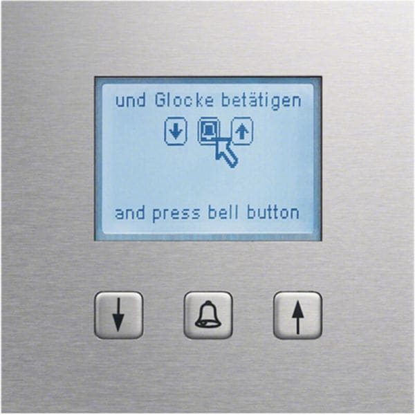 ELCOM - Display Rufmodul, i2Audio+2Draht, EB, Edelst., F. Modesta, mit Text in DE + EN