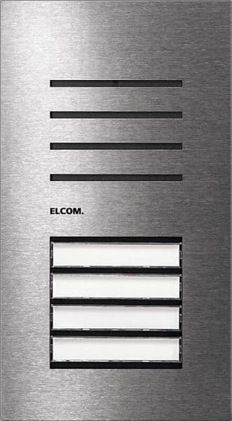 ELCOM - Türstation Audio 4/1 2Draht Edelstahl matt ONE