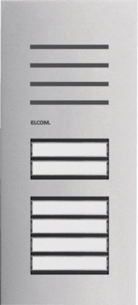 ELCOM - Türstation Audio 6/1 2Draht Edelstahl matt ONE
