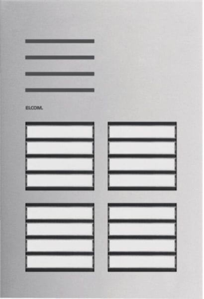 ELCOM - Türstation Audio 16/1 2Draht Edelstahl matt ONE