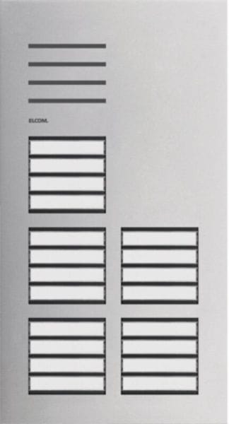 ELCOM - Türstation Audio 20/1 2Draht Edelstahl matt ONE