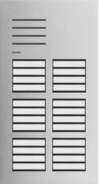 ELCOM - Türstation Audio 24/1 2Draht Edelstahl matt ONE