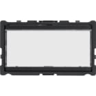 ELCOM - Ruftaster Halbmodul 1/1 mit LED-Namensschild EB 2Draht ONE