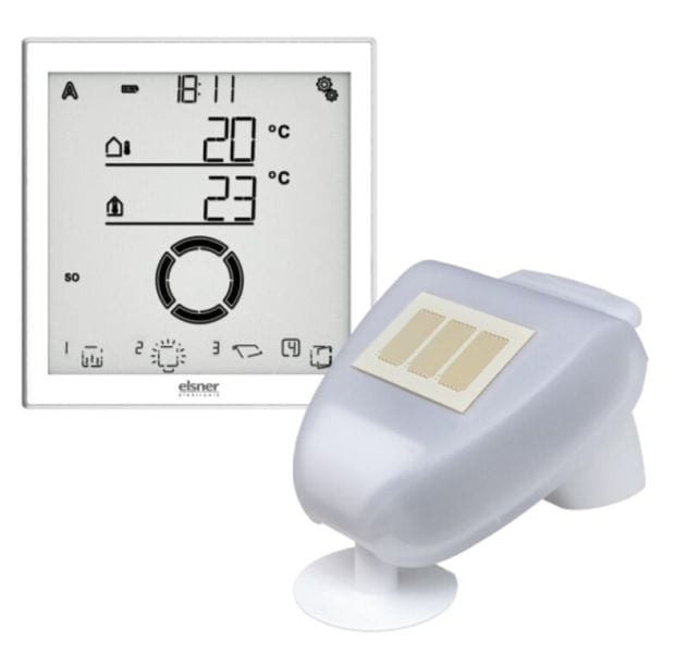 ELSNER - Solexa II-Set weiß Display und Wetterstation