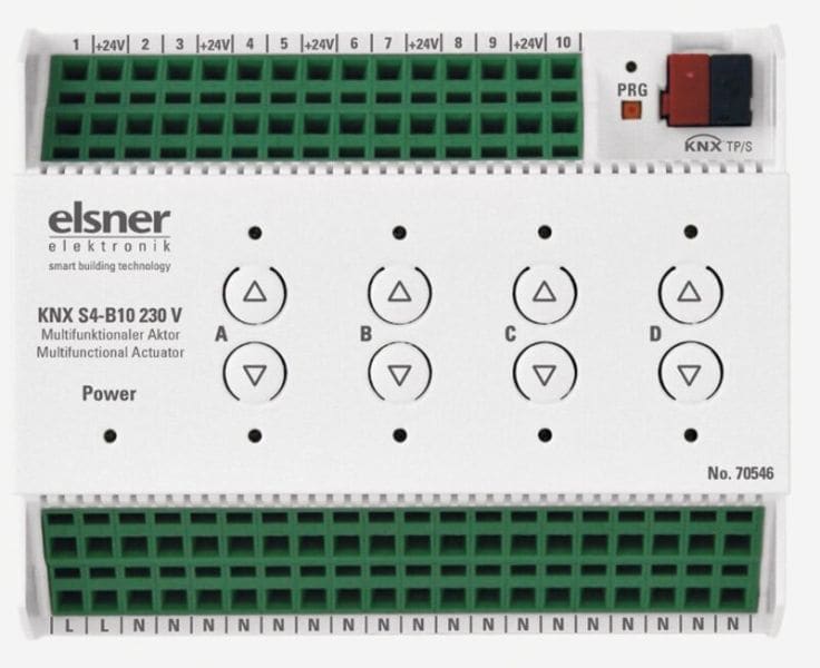 ELSNER - KNX Aktor 4 Multifunktions-Ausg., 10 Eingänge