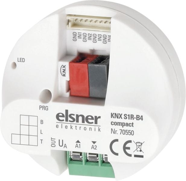 ELSNER - KNX Schalt-/Jalousieaktor 2/1fach mit Tasterschnittstelle 4fach Up