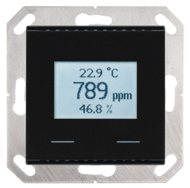 ELSNER - KNX VOC/TH Mischgassensor mit Temperatur- und Feuchtesensor schwar