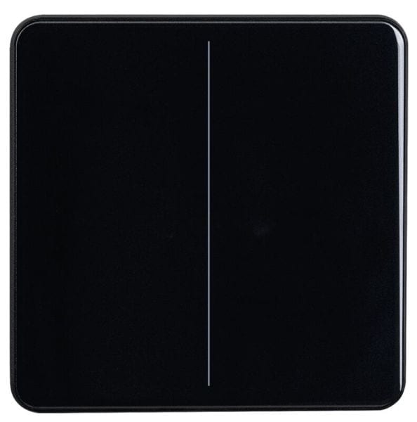 ELSNER - KNX eTR Multitouch Tastsensor 2fach mit Temperatursensor tiefschwarz