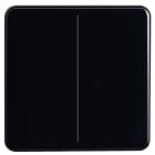 ELSNER - KNX eTR Multitouch Tastsensor 2fach mit Temperatursensor tiefschwarz