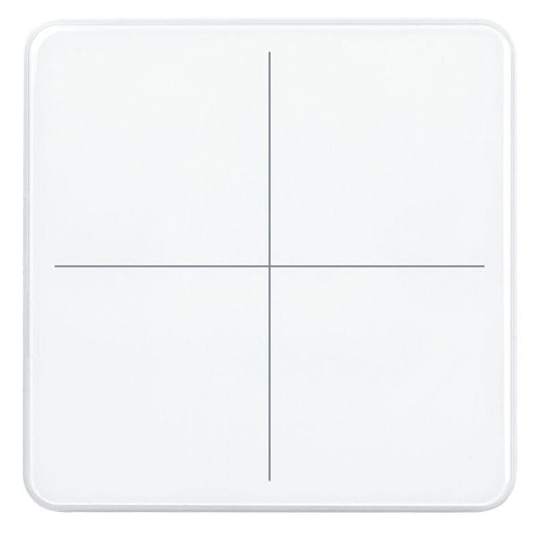 ELSNER - KNX eTR Multitouch Tastsensor 4fach mit Temperatursensor weiß