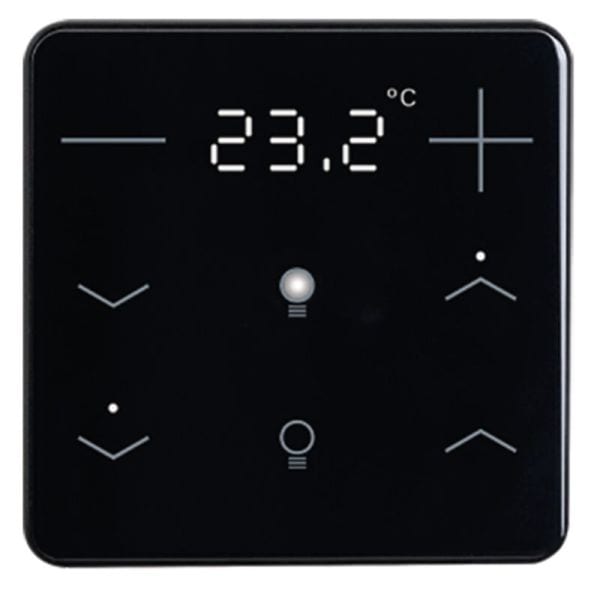 ELSNER - KNX eTR 206 2fach Taster für Licht/RTR tiefschwarz