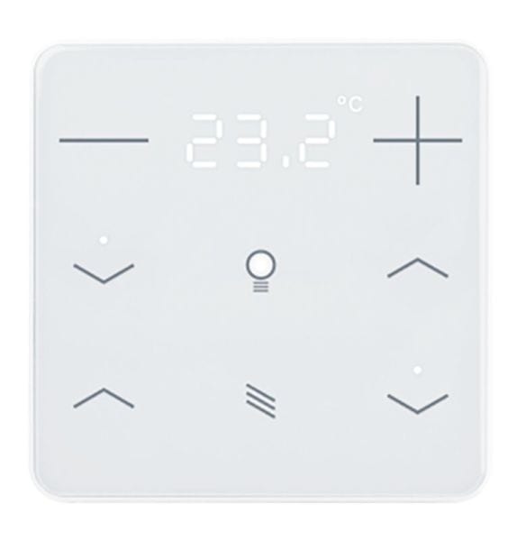 ELSNER - KNX eTR Tastsensor 2fach mit Display und RTR signalweiß