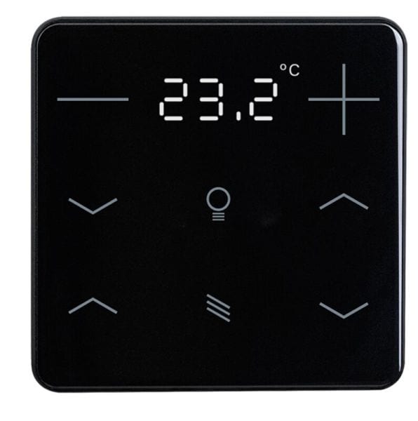 ELSNER - KNX eTR Tastsensor 2fach mit Display und RTR tiefschwarz