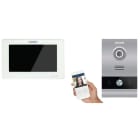 FERMAX - MEET 1TN Videoset, Alu/ silber 7 NEO Monitor weiß,