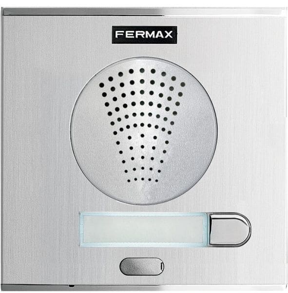 FERMAX - DUOX plus Cityline Türstation Audio, 1 Einfachtaste, silber, Größe 1