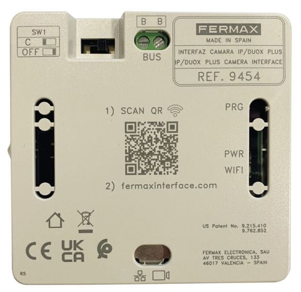 FERMAX - DUOX Kamera IP Interface Anschluss von bis zu 2 IP Kameras 2MP